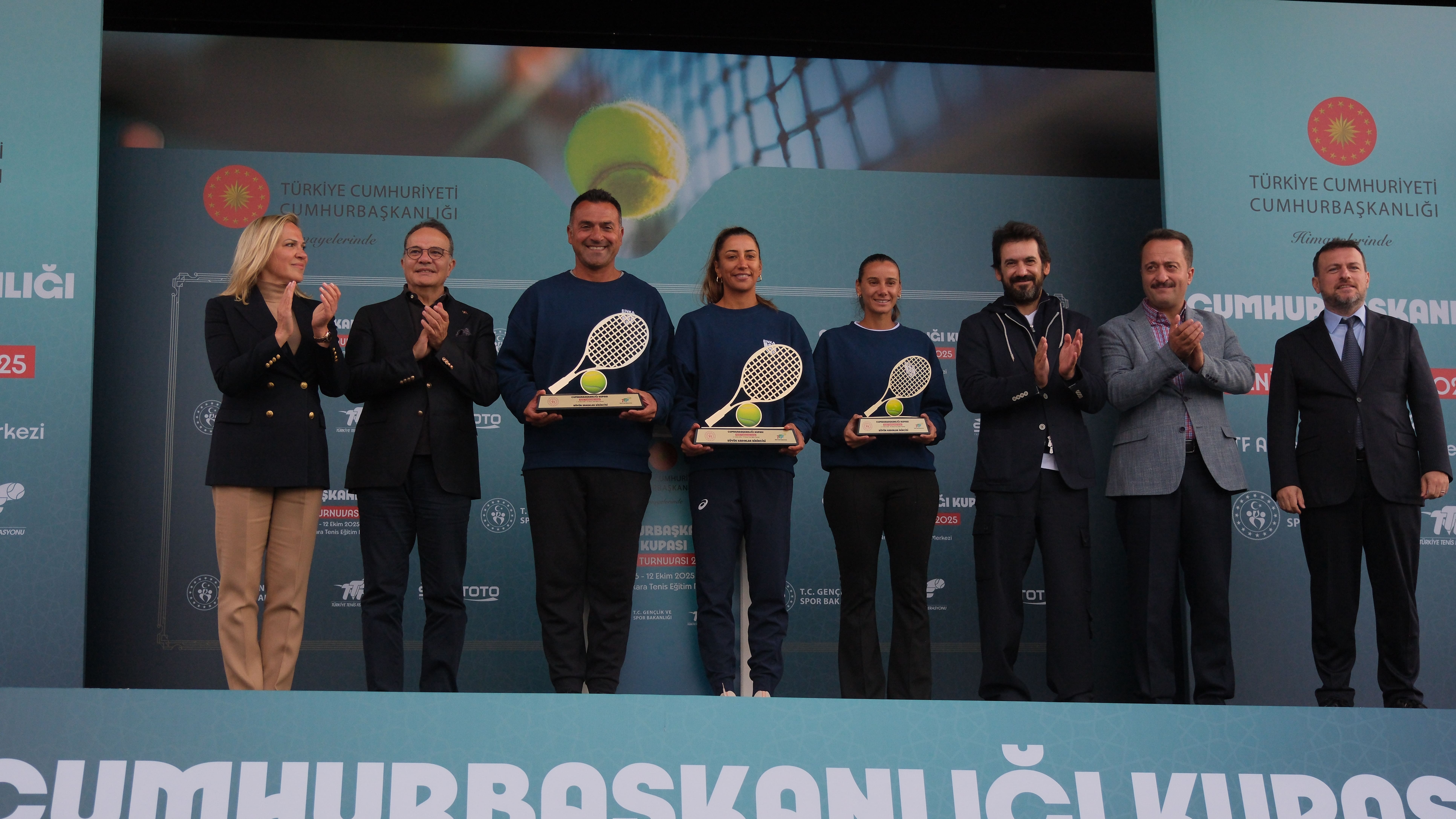 Trophies Awarded at the Presidency Cup Tennis Tournament